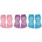 Wrapables Full Toe Yoga Pilates Socks with Grips, Set of 3, Pink/Purple/Blue